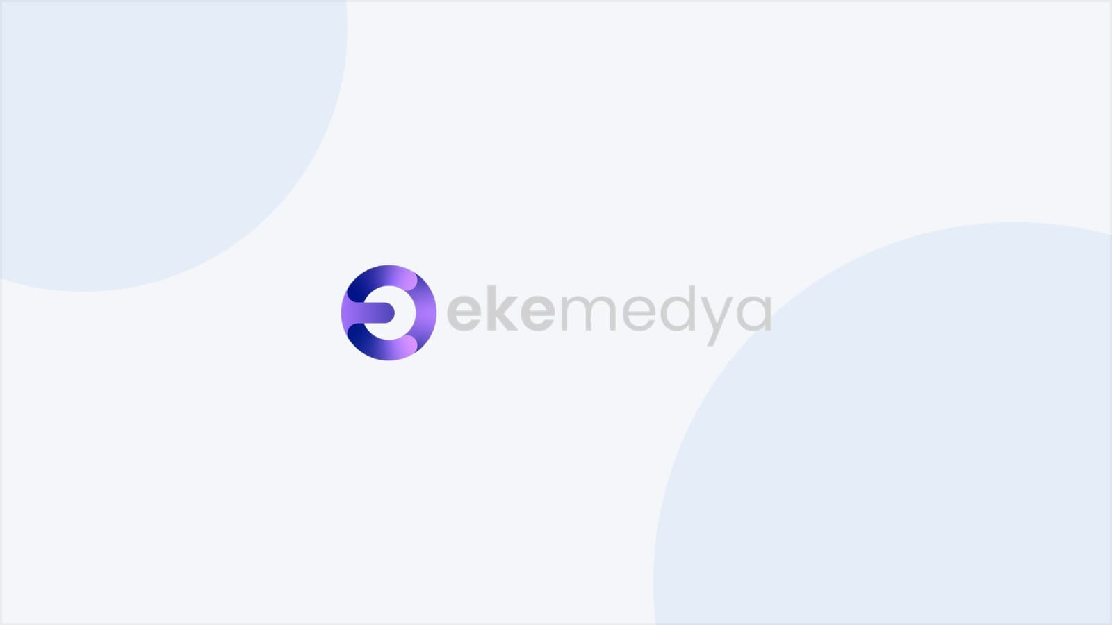 Açık zemin üzerinde Eke Medya logosu