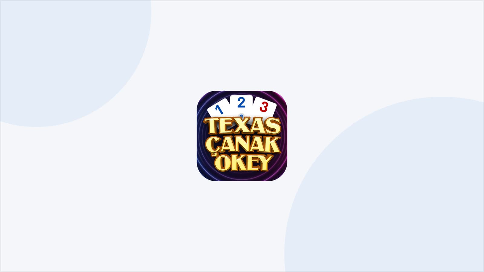 Açık zemin üzerinde Texas Çanak Okey oyun simgesi